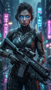 Cyborg with Rifle