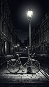 Cycle Lane at Midnight