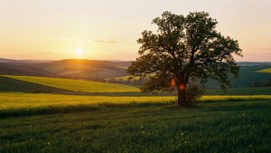 Czech Countryside Sunset