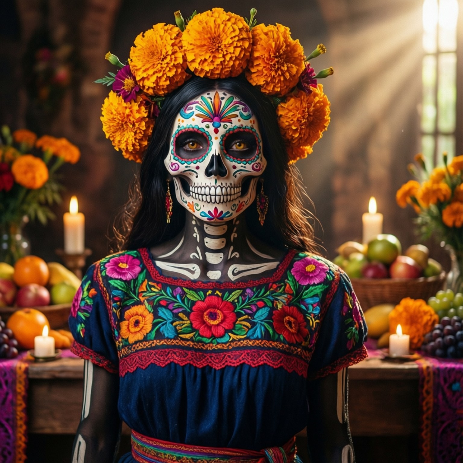 Día de los Muertos Queen by Wallpapers.art Studio