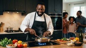 Dad Chef in Kitchen