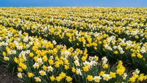 Daffodil Garden Aerial