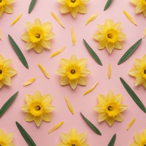 Daffodil Pattern Pink