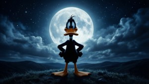 Daffy Under the Moon