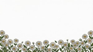Daisy Bottom Border