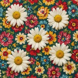 Daisy Floral Fabric