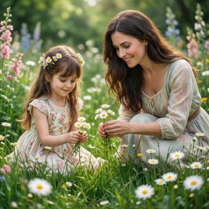 Daisy Picking Together