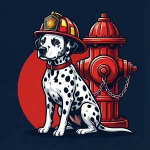 Dalmatian Fire Mascot