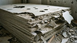 Damaged Drywall Pieces