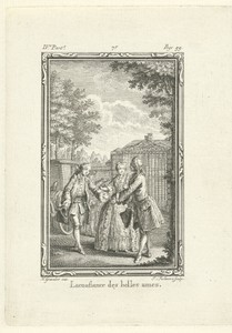Dame en twee heren in gesprek