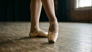 Dancer's Pointe Shoes on Stage