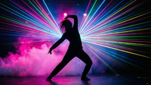 Dancer Silhouette Lasers