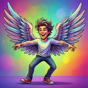 Dancing Cartoon Wings