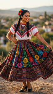 Dancing Chicana Folklorico
