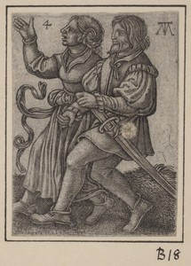 Dancing Couple, Facing Left
