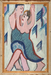 Dancing Couple in the Snow [reverse]