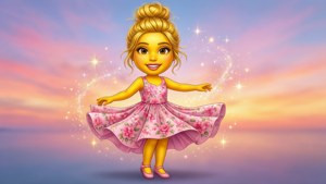Dancing Emoji Girl