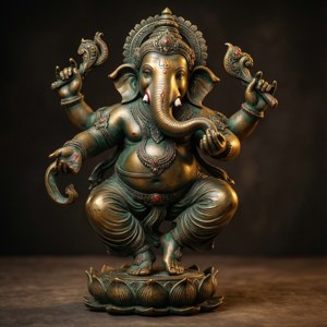 Dancing Ganesha Bronze