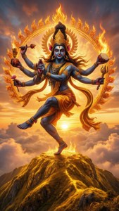Dancing Nataraja at Sunset