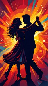 Dancing Silhouette Vector