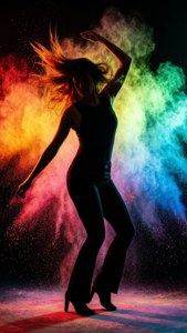 Dancing Spectrum Silhouette