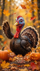 Dancing Turkey Pumpkin