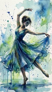 Dancing Watercolor