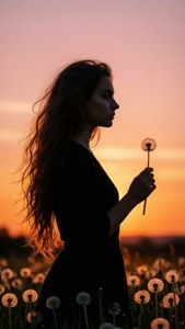 Dandelion Silhouette
