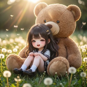 Dandelion Teddy Hug