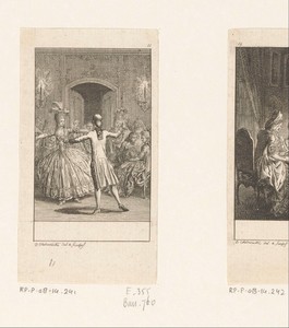 Dansende dame en heer