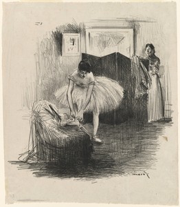 Danseuse rattachant son chausson (Dancer Tying Her Slipper)
