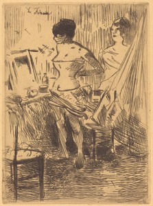 Danseuses dans leur loge (Dancers in Their Dressing Room)