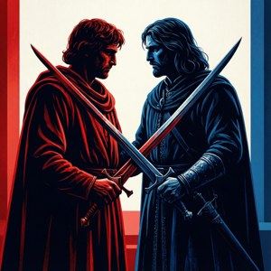 Dante vs Vergil Silhouette
