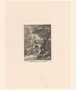 Daphnis duwt Gnathon van zich weg