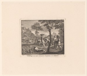Daphnis en Chloë bewonderd tijdens de wijnoogst