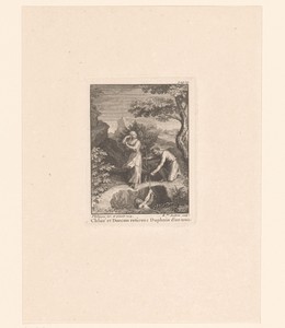 Daphnis uit een put gered door Chloë en Dorcon