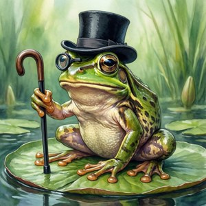 Dapper Frog Gentleman