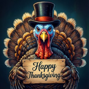 Dapper Turkey Sign