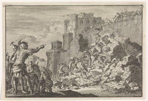 Dapperheid van de Syriër Sabinus die Jeruzalem tracht binnen te dringen