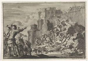 Dapperheid van de Syriër Sabinus die Jeruzalem tracht binnen te dringen