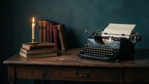 Dark Academia Workspace