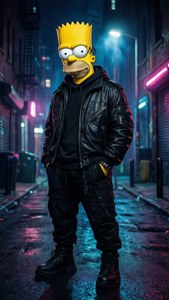 Dark Cyberpunk Bart