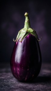 Dark Eggplant Portrait