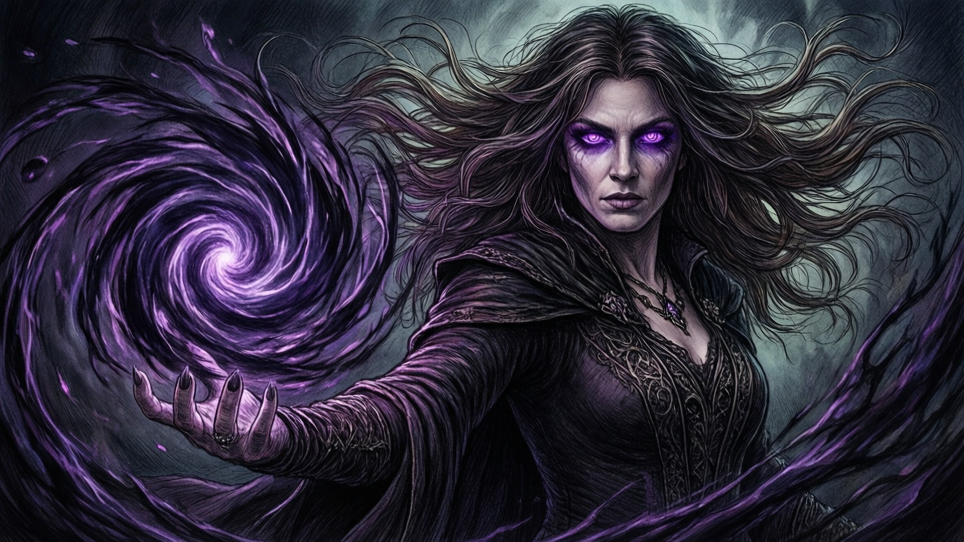 Dark Enchantress by Wallpapers.art Studio