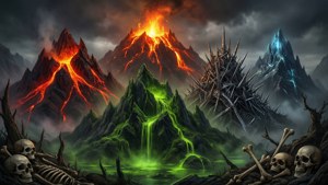 Dark Fantasy Elemental Hellscape