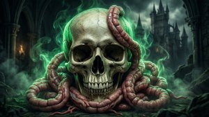 Dark Fantasy Skull Intestines