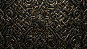 Dark Gold Celtic Tribal