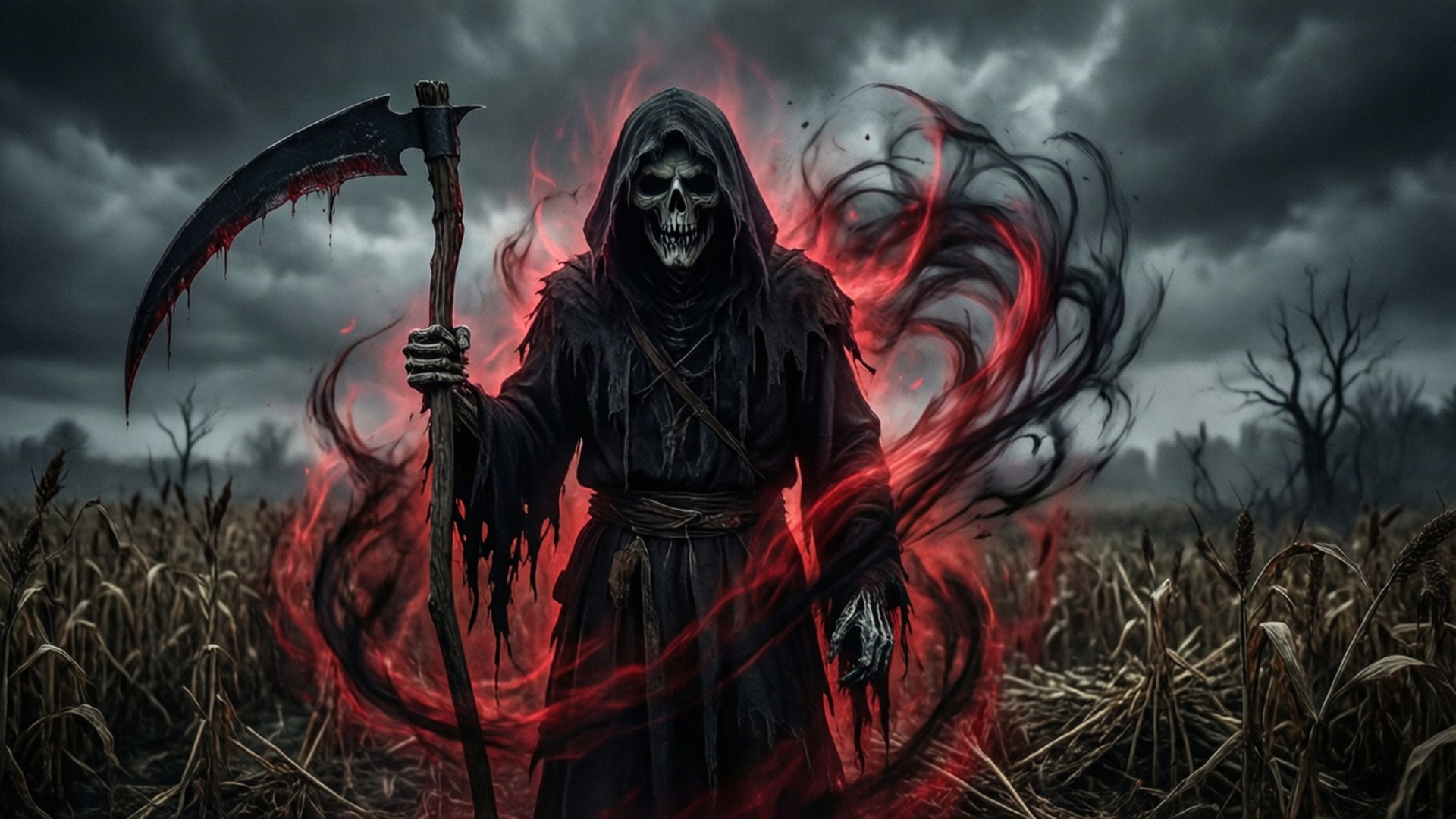 Dark Harvest Reaper by Wallpapers.art Studio