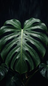 Dark Moody Monstera