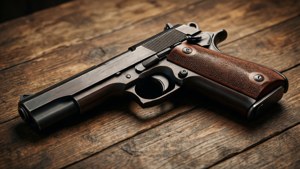 Dark Wood Handgun